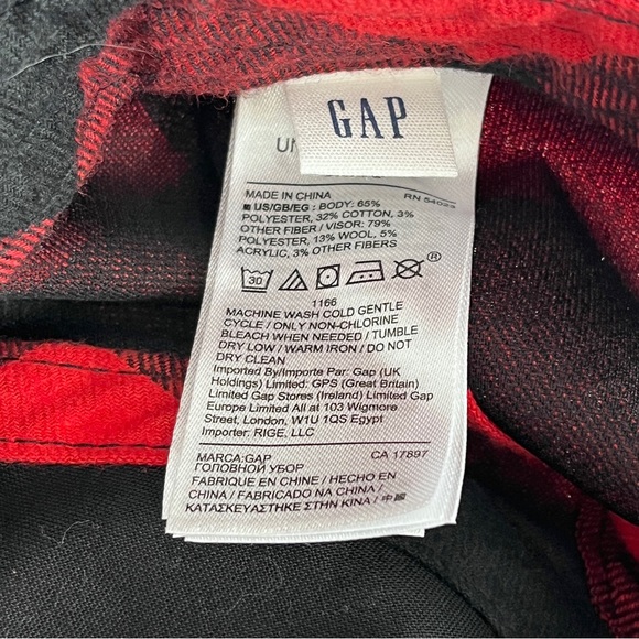 GAP Buffalo Plaid Camo Loggers Cap - Picture 4 of 9